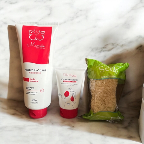 Kit - loção premium 500 ml, clareador e bucha