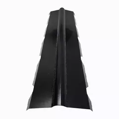 Cumbrera Trapezoidal Negra x 2mts - comprar online