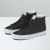 Tênis Vans Sk8-Hi Divine Energy feminino preto com detalhes dourados e solado branco