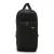 Bolsa Vans Warp Sling Bag na cor preta, confeccionada em material ripstop, com bolso frontal e alça superior.
