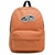 Mochila Vans Old Skool Classic na cor laranja, com logo "Off the Wall" destacado na parte frontal.