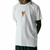 Camiseta layback branca com estampa de copo de cerveja e a inscrição "HALF PINT".
