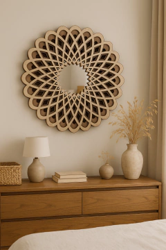 Espejo mandala multicapa flor - comprar online