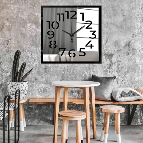 RELOJ CUADRADO CON ESPEJO