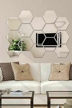 SET ESPEJOS HEXAGONO de 15x13cm en internet