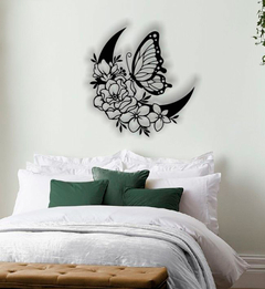 MARIPOSA EN LUNA FLORES 2 - neWall