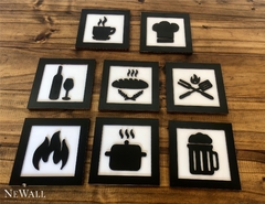 Imagen de CUADROS DE COCINA x8