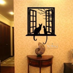 VENTANA CON GATOS en internet