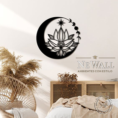 FLOR DE LOTO ESTRELLA Y LUNAS