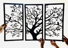 TRIPTICO ARBOL PAJAROS - comprar online