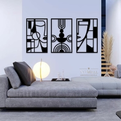 TRIPTICO MURAL GEOMETRICO