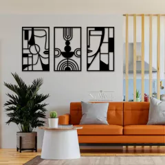 TRIPTICO MURAL GEOMETRICO - comprar online