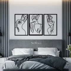 TRIPTICO LADY NUDE - neWall