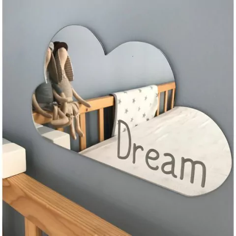 ESPEJO NUBE CON PALABRA O NOMBRE