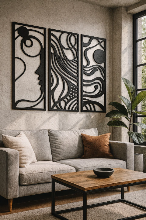 MUJER BOHEMIA TRIPTICO - comprar online