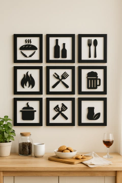 CUADROS DE COCINA x8 - comprar online