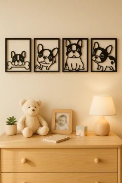 PERRITOS PUG X4 - comprar online