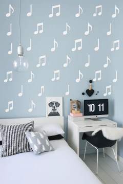 KIT notas musicales X 30 unidades (10cm cada una) - neWall