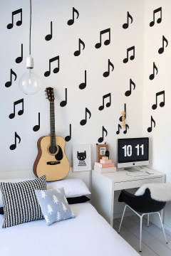 KIT notas musicales X 30 unidades (10cm cada una) en internet