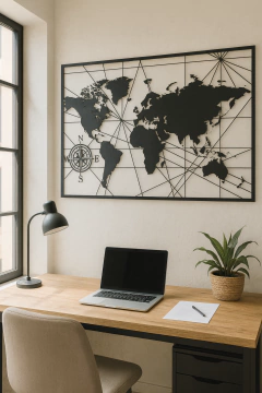 MAPAMUNDI CON COORDENADAS - comprar online