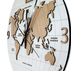 RELOJ MUNDO GLOBO