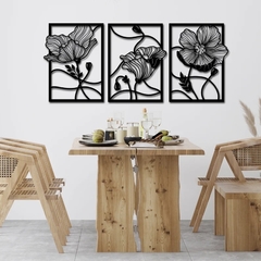 TRIPTICO FLORAL - comprar online