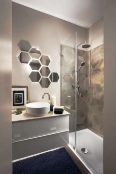 Imagen de SET ESPEJOS HEXAGONO de 15x13cm