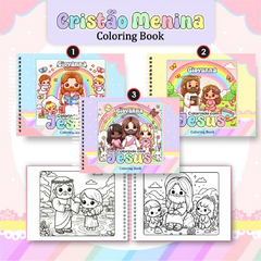 Livro para colorir Cristão Menina - comprar online