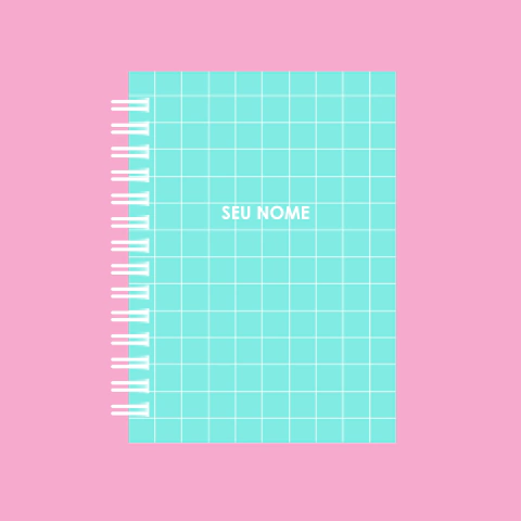 Caderno Colegial -Verde ÁGUA - comprar online