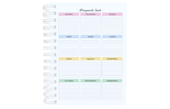 CADERNO A4 UNIVERSITÁRIO - INICIAL FLORAL - loja online