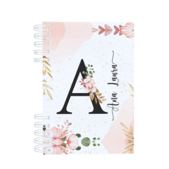 CADERNO A4 UNIVERSITÁRIO - Inicial Floral