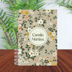 Agenda Floral verde