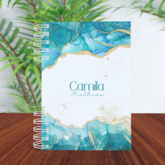 Agenda Mármore Verde Água
