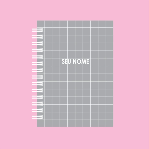 Caderno Colegial - Cinza - comprar online