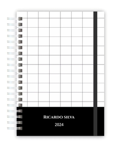 AGENDA Quadriculado Preto e Branco