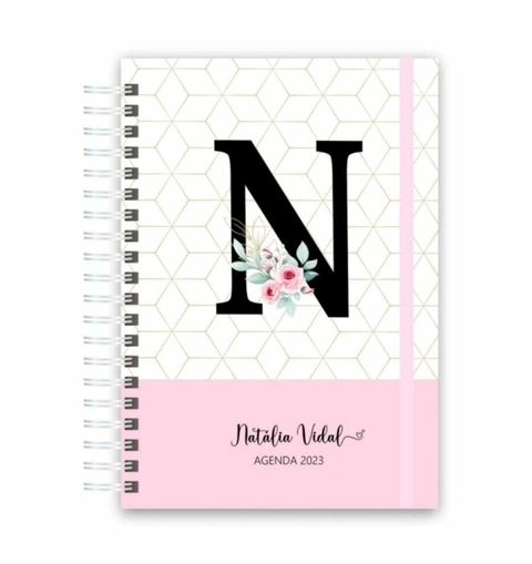 CADERNO A4 UNIVERSITÁRIO - INICIAL FLORAL