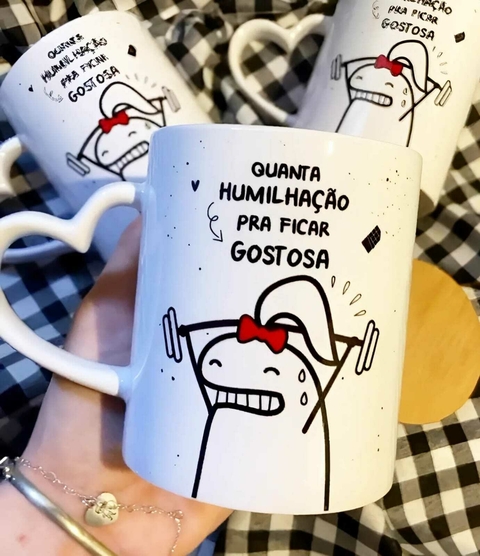 CANECA ALÇA CORACAO - FLORK FITNESS