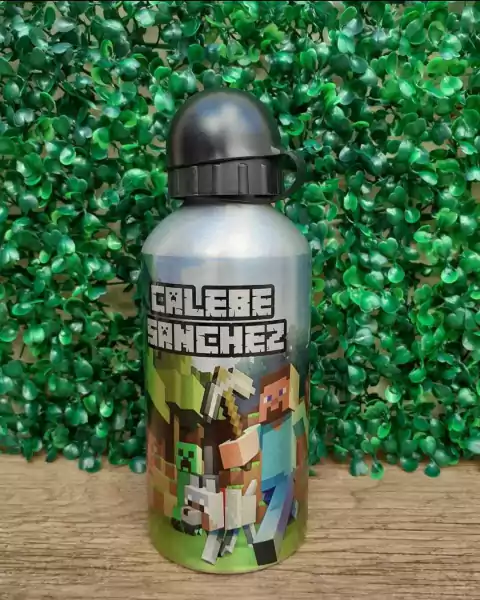 Squeeze Alumínio Bico Bolinha 500ml - Minecraft