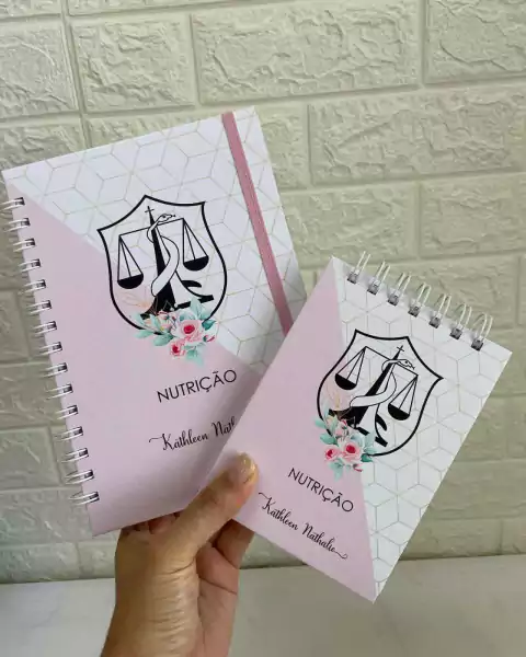 KIT Profissões - Caderno A5 + Bloquinho Anotação A6 (Nutrição)