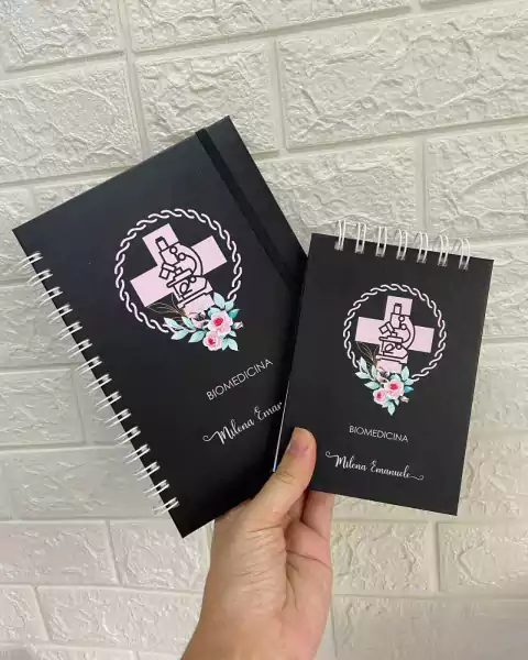 KIT Profissões - Caderno A5 + Bloquinho Anotação A6 (Biomedicina) - comprar online