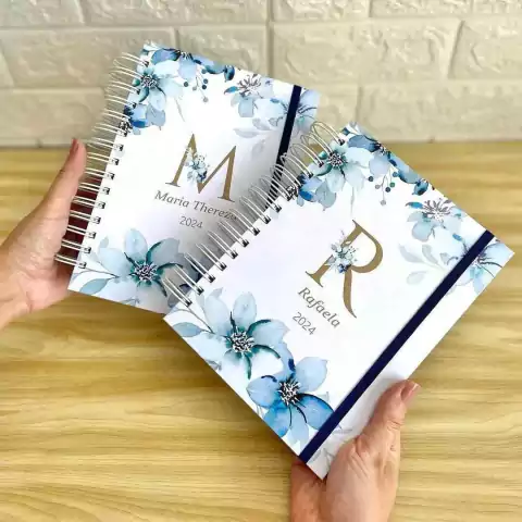 Agenda Floral Azul - 2026 - comprar online