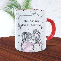 Caneca Cerâmica - Esse café é um abraço quando eu não estiver por perto - Pequeno Detalhe