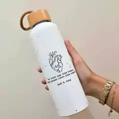 GARRAFA ALUMINO COM TAMPA BAMBU - NÃO TÉRMICA - comprar online