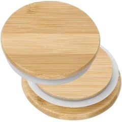 Caneca Floral Com Tampa de Bambu na internet