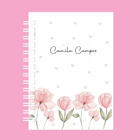 Caderno Tulipa Rosa - comprar online