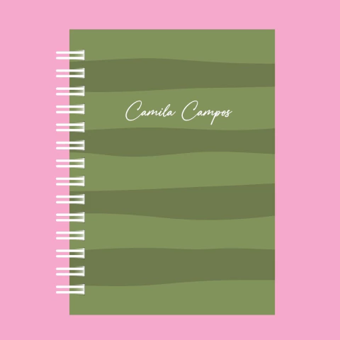 Caderno Listra Verde - comprar online