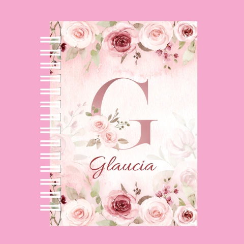 Caderno Letra Floral - comprar online