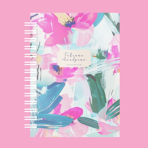 Caderno Aquarela rosa - comprar online