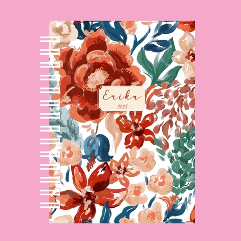 Caderno Floral Colorido - comprar online