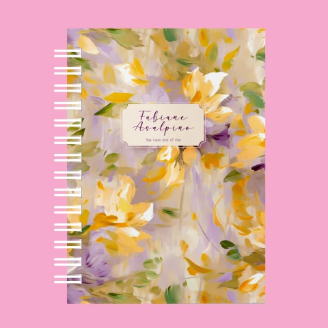 Caderno Flower Aquarela - comprar online